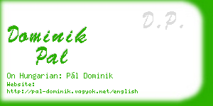dominik pal business card